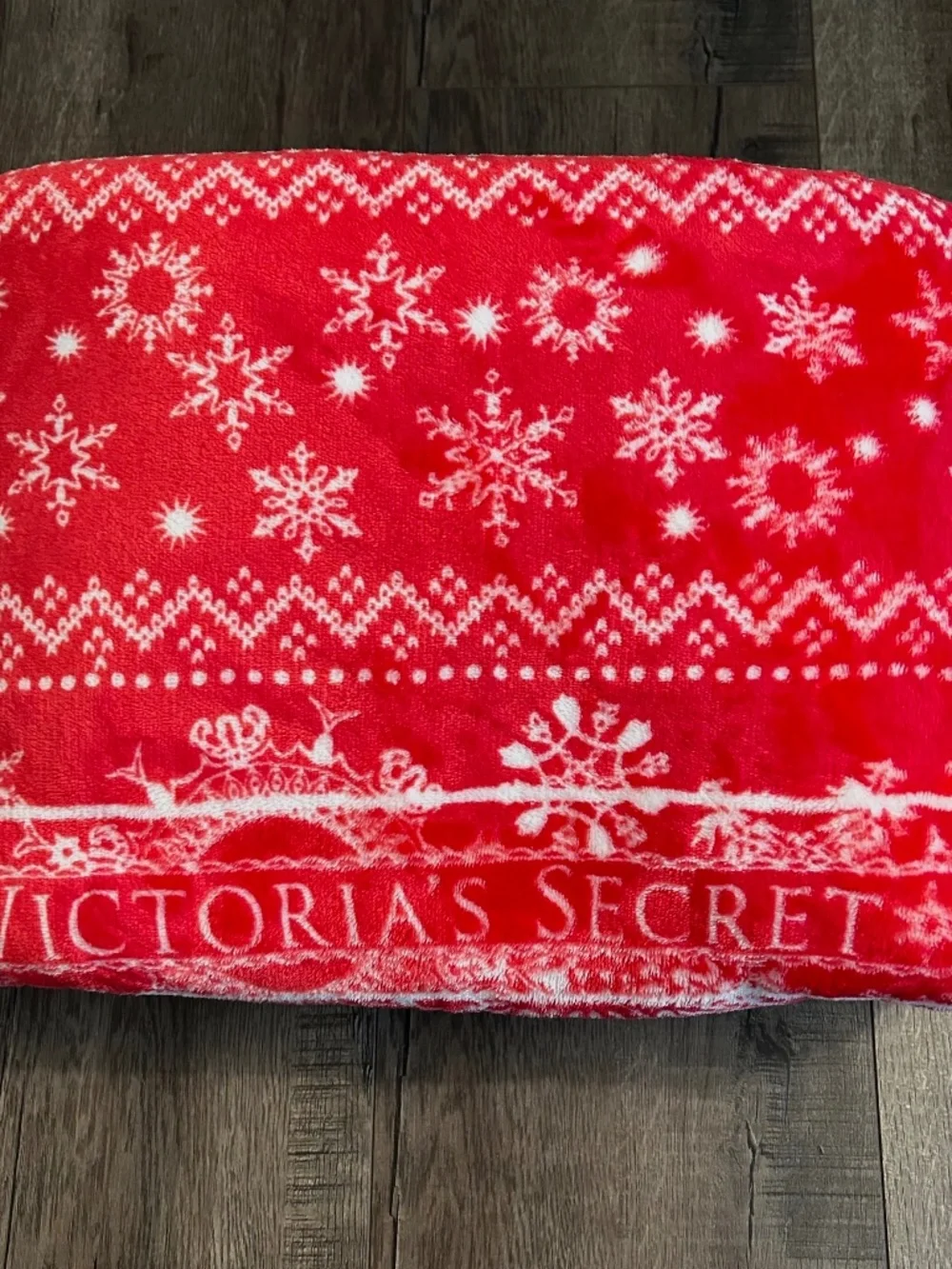 super soft christmas victorias secret blanket